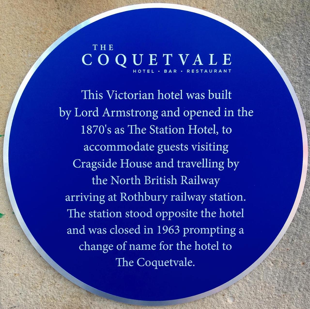 Coquetvale Hotel Rothbury Eksteriør bilde